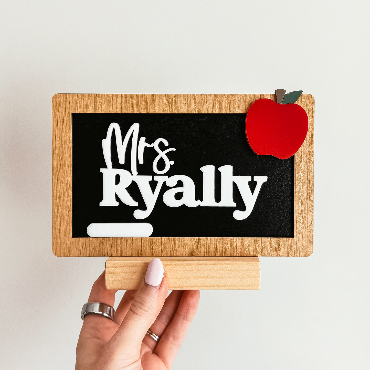 Teacher Chalk Board Desk Sign