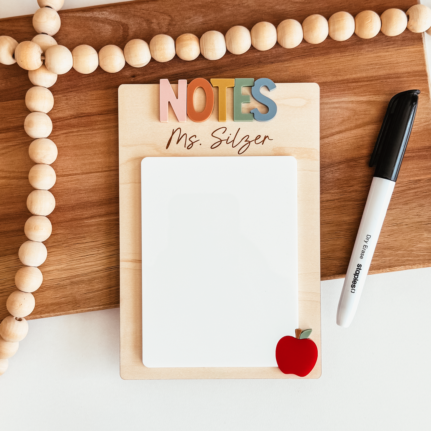Personalized Dry Erase Teacher Notepad