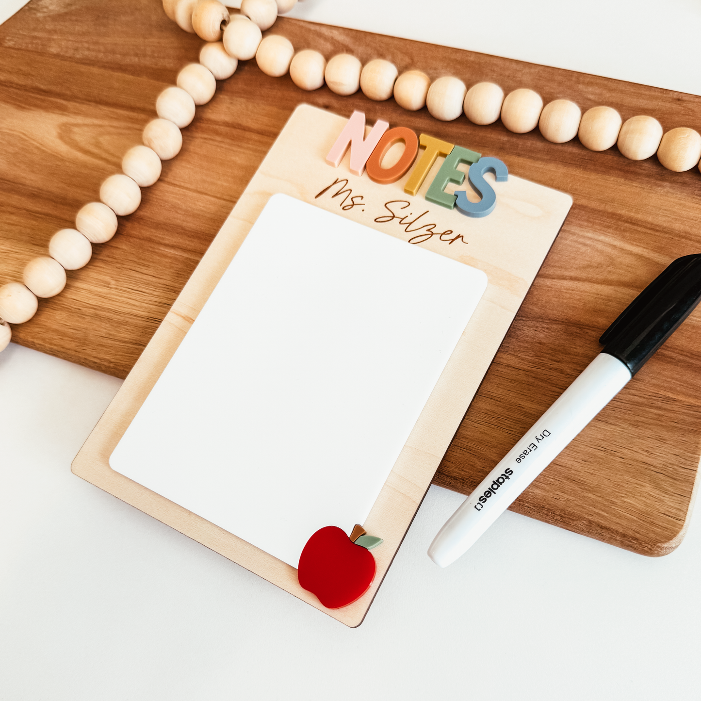 Personalized Dry Erase Teacher Notepad