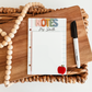 Personalized Acrylic Dry Erase Teacher Notepad