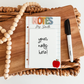 Personalized Acrylic Dry Erase Teacher Notepad