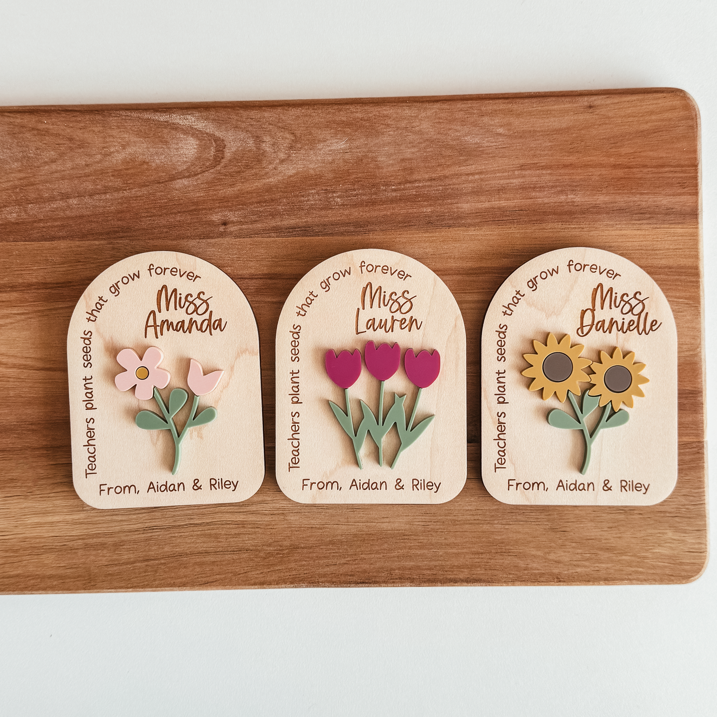 Teacher Flower Magnet