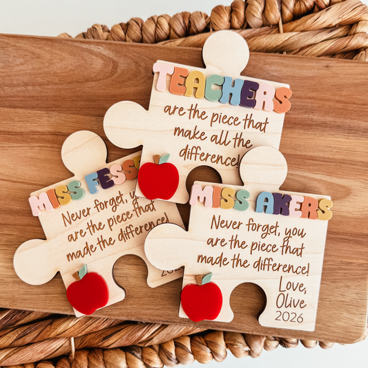 Teacher Puzzle Piece Magnet