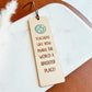 Custom Teacher Bookmark - World A Brighter Place