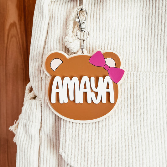 Teddy Bear Bag Tag