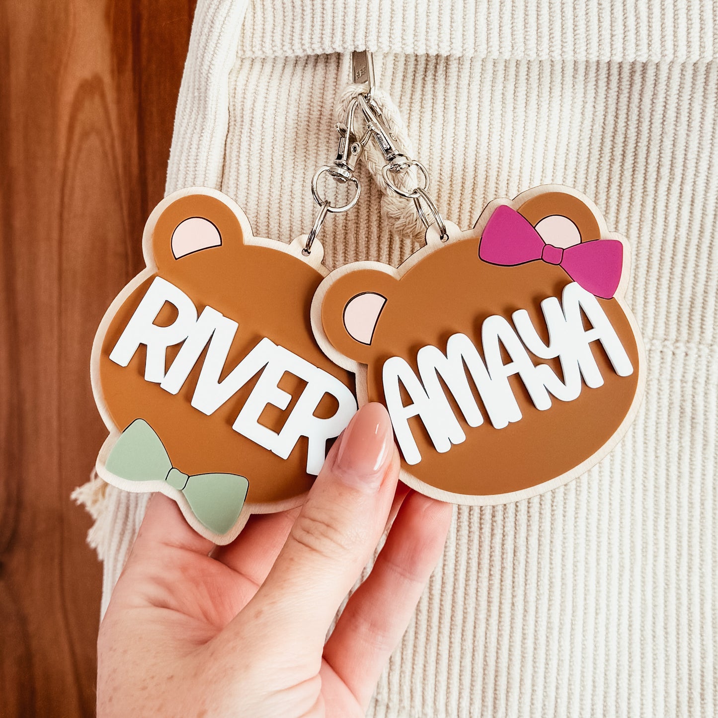 Teddy Bear Bag Tag