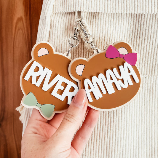 Teddy Bear Bag Tag