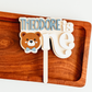 Custom One Teddy Bear Cake Topper