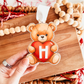 Teddy Bear Valentine's Day Basket Tag or Bag Tag