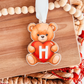 Teddy Bear Valentine's Day Basket Tag or Bag Tag