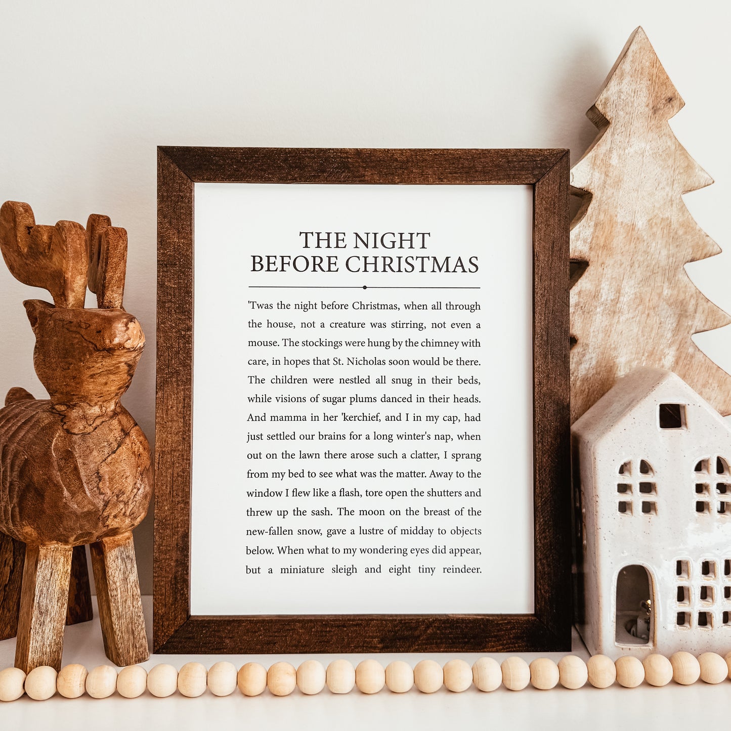 The Night Before Christmas Framed Sign