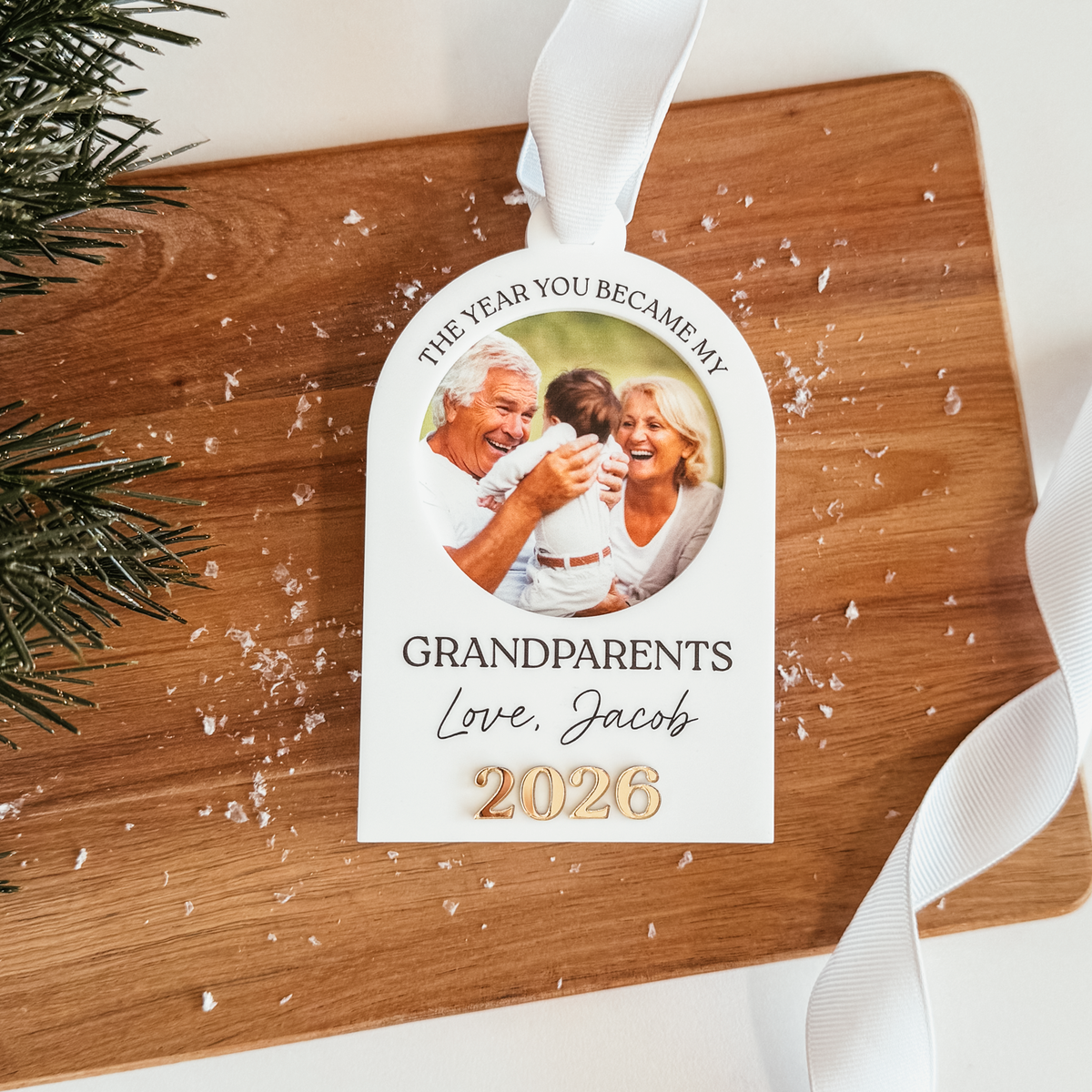 The Year You Became My Grandparents Christmas Ornament