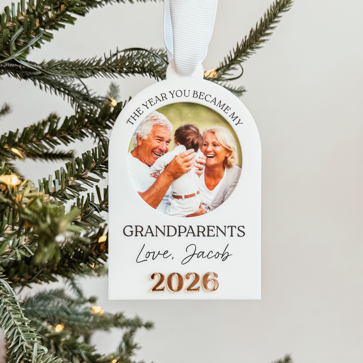 The Year You Became My Grandparents Christmas Ornament