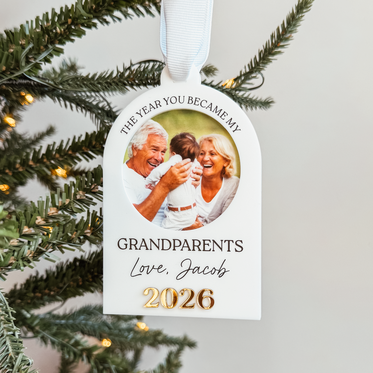 The Year You Became My Grandparents Christmas Ornament