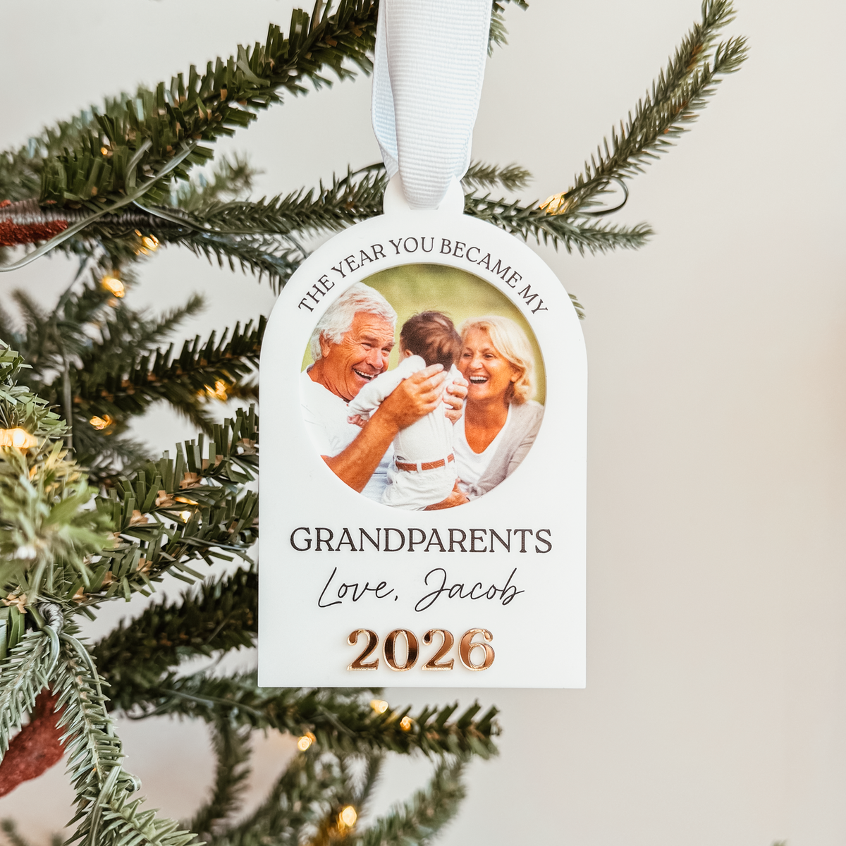 The Year You Became My Grandparents Christmas Ornament