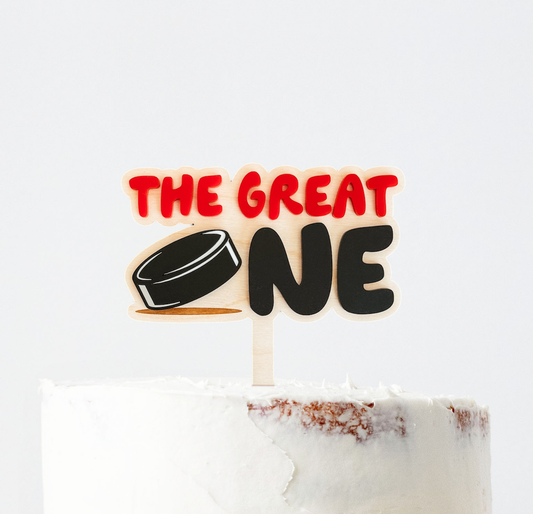 The Great One Hockey Cake Topper