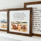 Watercolour Farm Print Framed Signs (Multiple Styles)