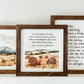 Watercolour Farm Print Framed Signs (Multiple Styles)