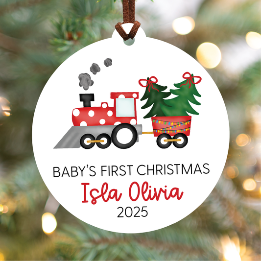 Baby's First Christmas Ornament | Train
