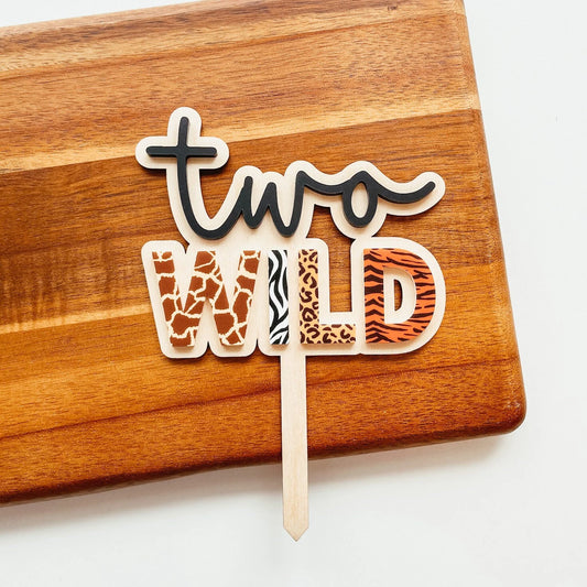 Two Wild Cake Topper