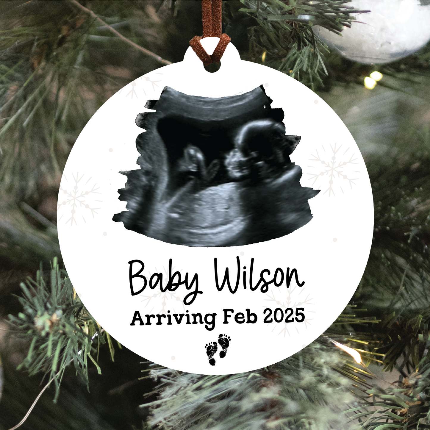 Ultrasound Photo Ornament