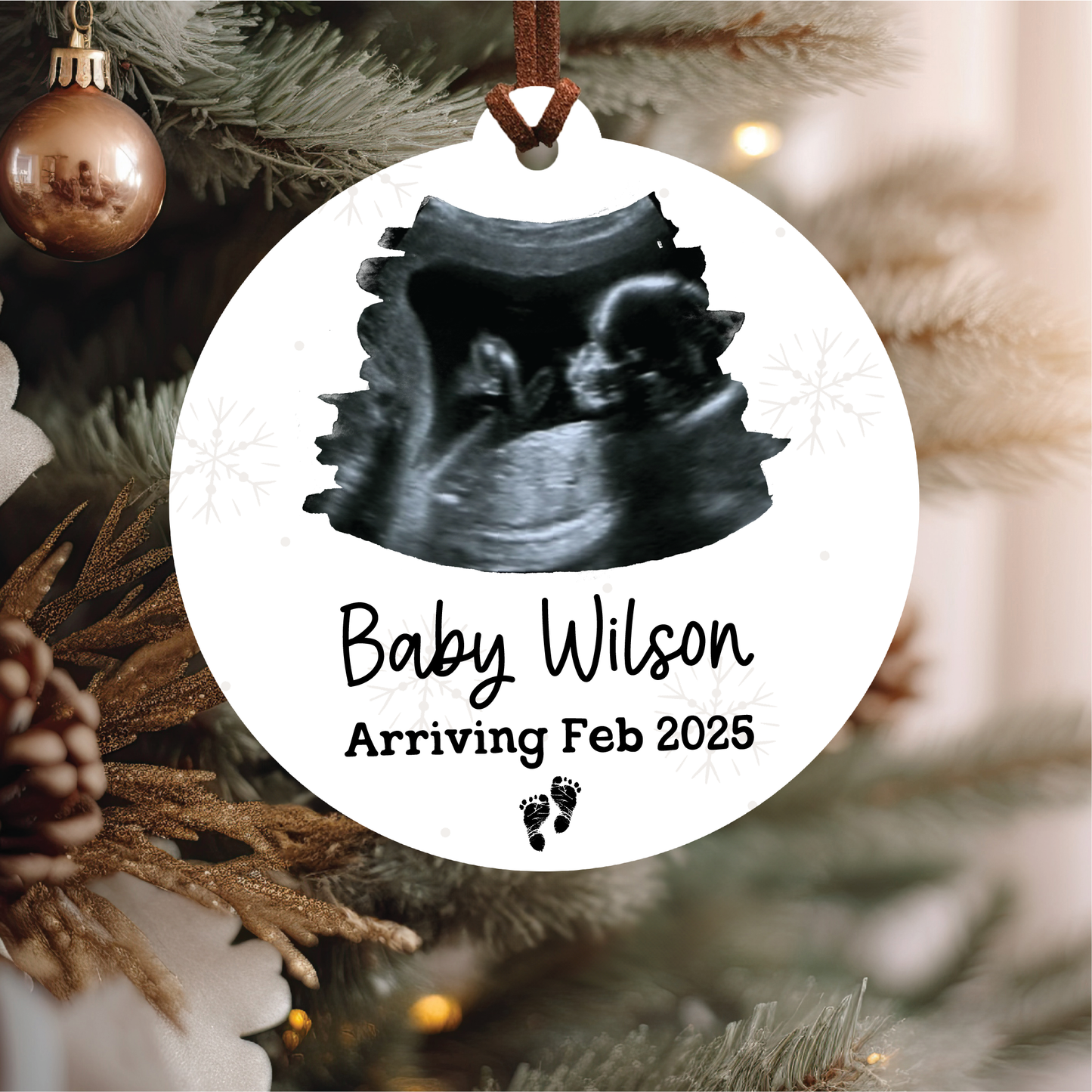 Ultrasound Photo Ornament