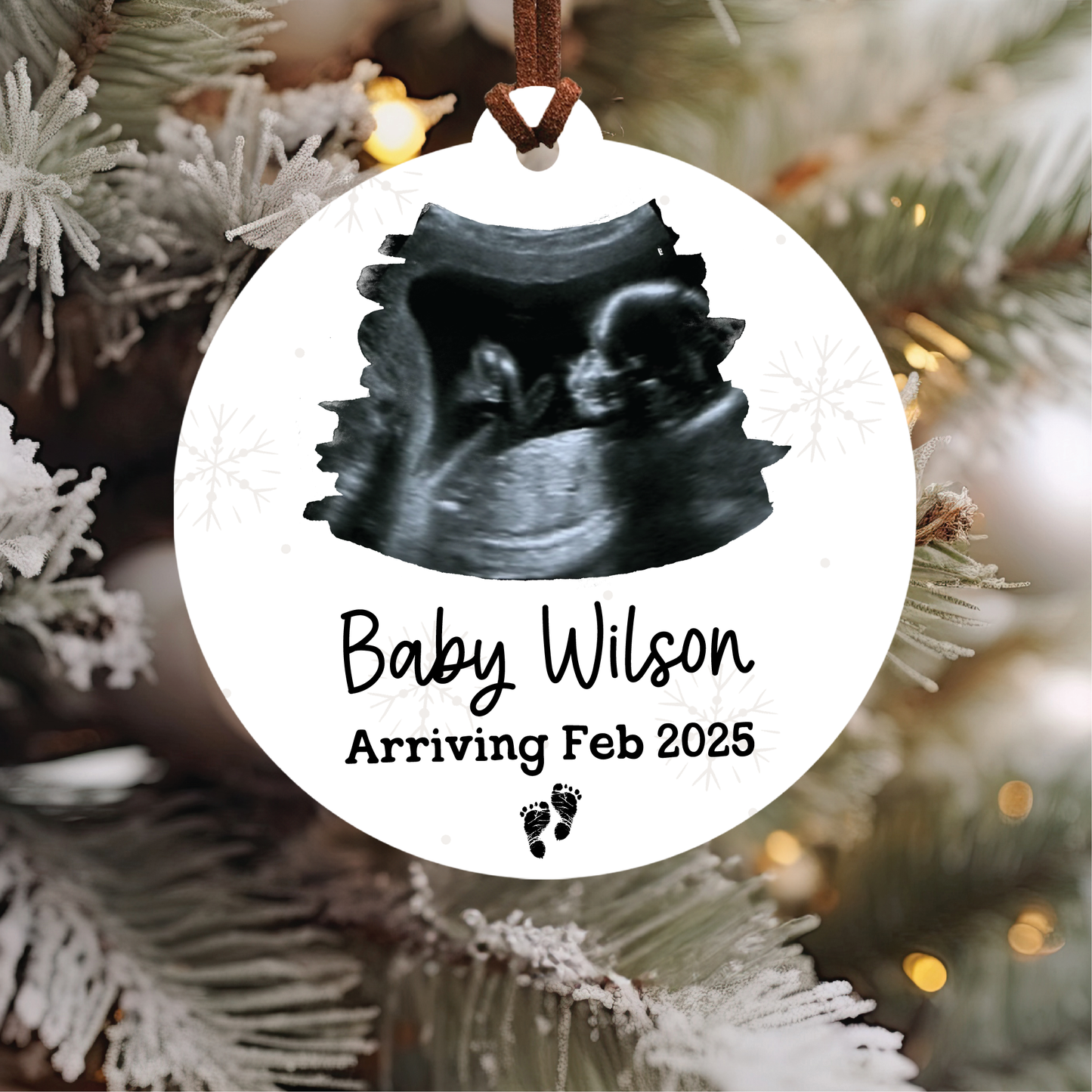 Ultrasound Photo Ornament