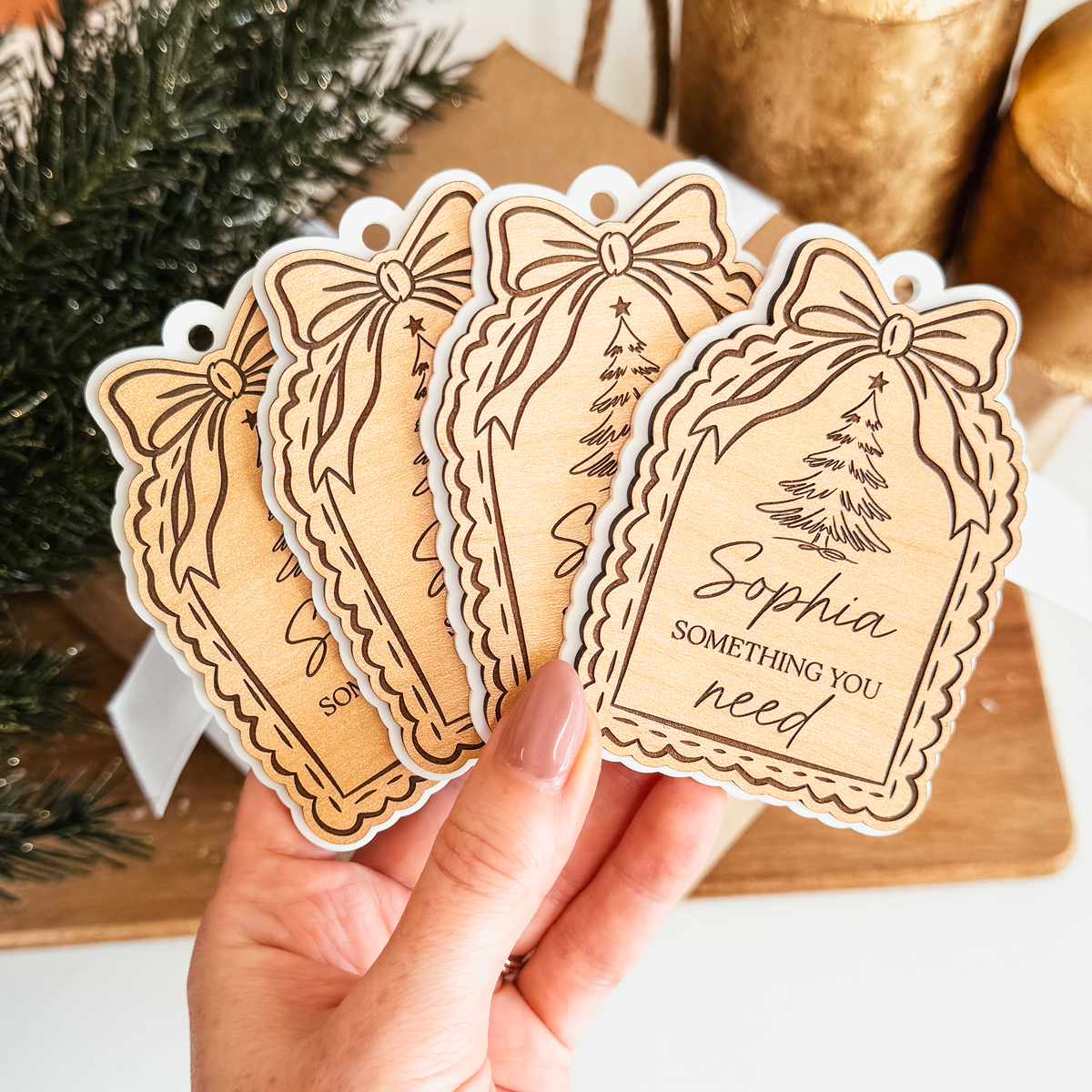 Mindful Gifting Tags | Want, Need, Wear, Read Tags | Bow Arch