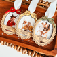 Vintage Bow Frame Photo Christmas Ornament