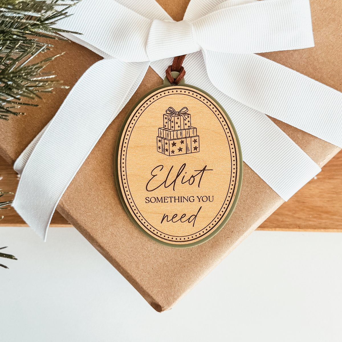 Mindful Gifting Tags | Want, Need, Wear, Read Tags | Vintage Oval