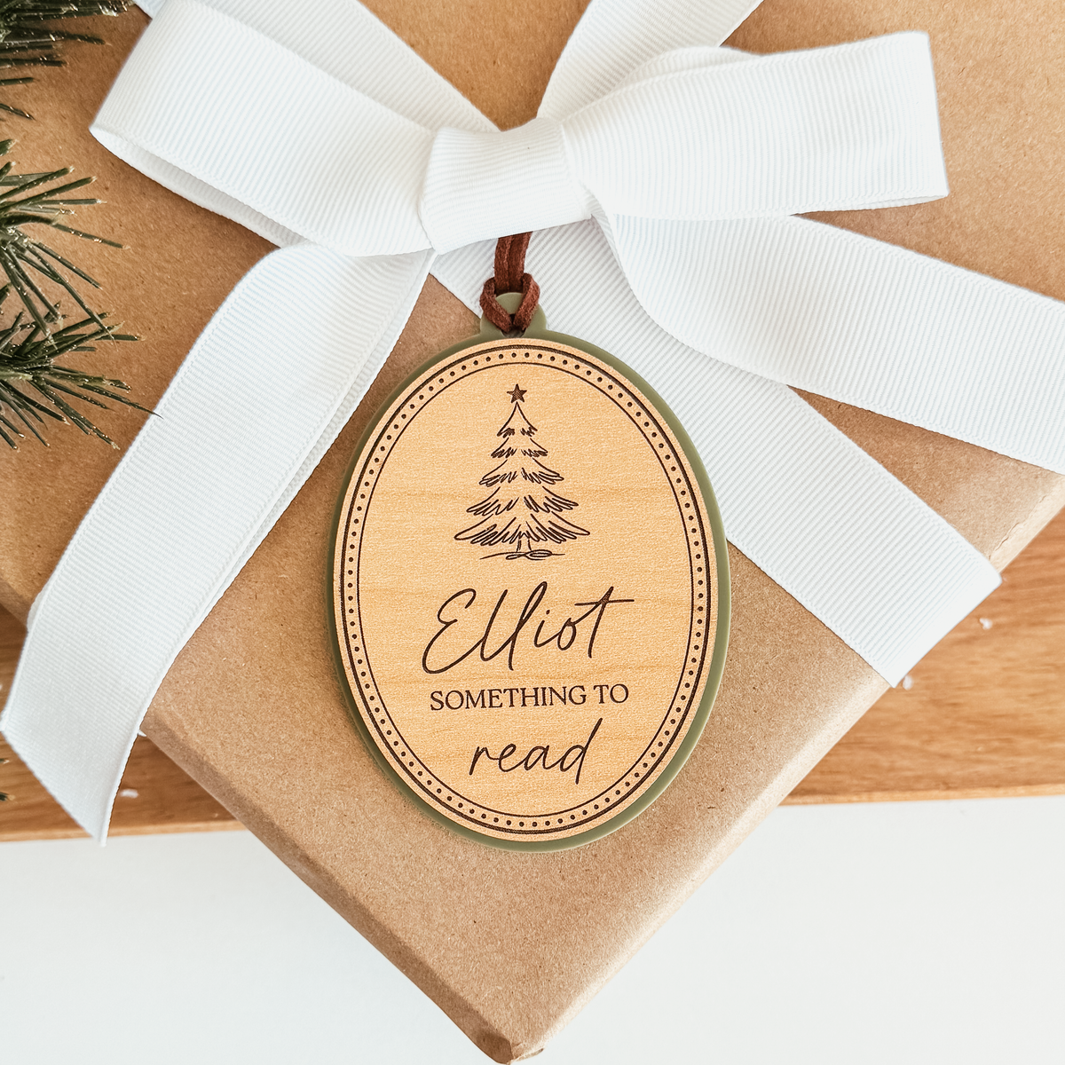 Mindful Gifting Tags | Want, Need, Wear, Read Tags | Vintage Oval