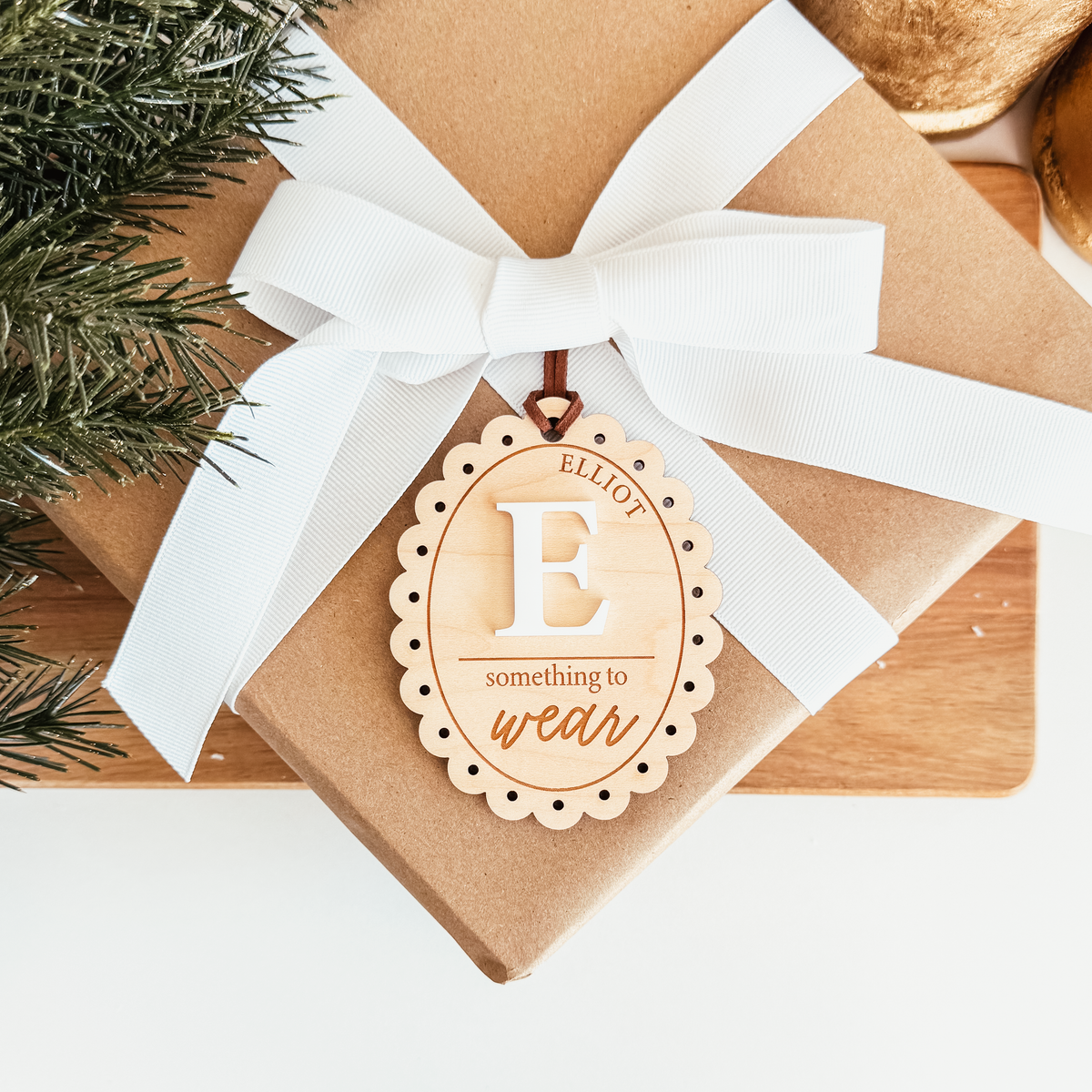 Mindful Gifting Tags | Want, Need, Wear, Read Tags | Vintage Scallop