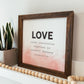 Colossians 3:14 Love Quote Sign