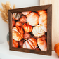 Watercolour Pumpkins Framed Fall Sign