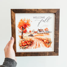 Load image into Gallery viewer, Welcome Fall Framed Sign