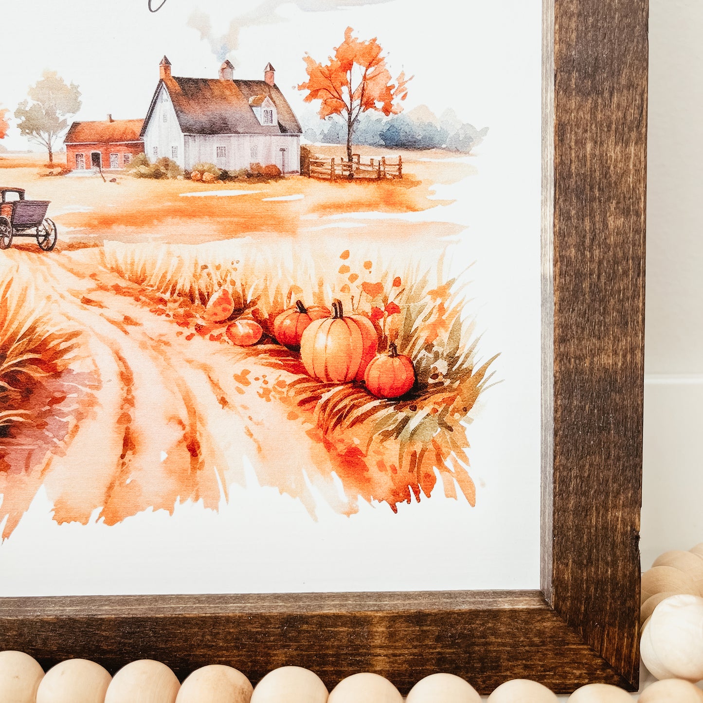 Welcome Fall Framed Sign