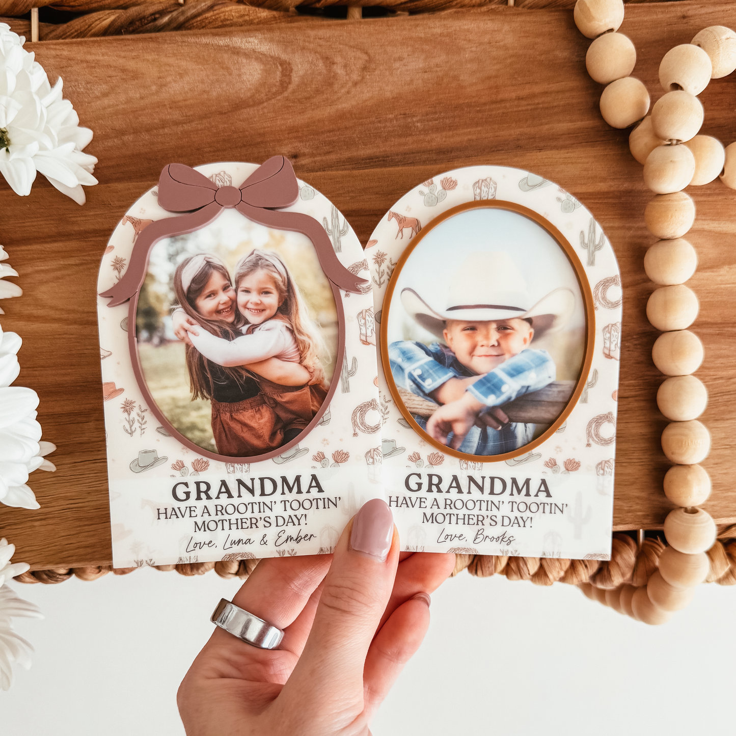 Printed Pattern Arch Photo Magnet (Multiple Styles)
