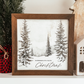 White Christmas Vintage Inspired Holiday Sign