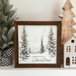 White Christmas Vintage Inspired Holiday Sign