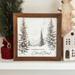 White Christmas Vintage Inspired Holiday Sign
