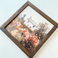 Vintage Floral Home Print Framed Sign