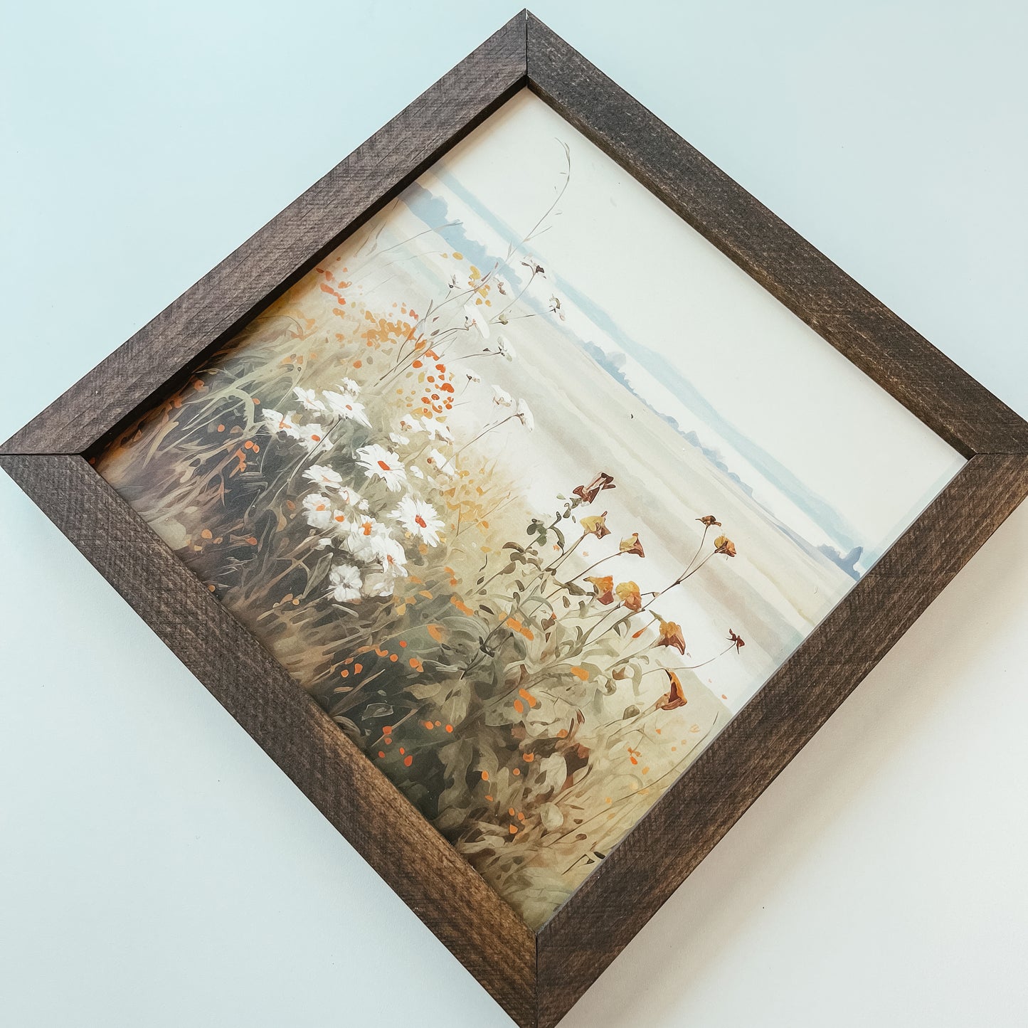 Wildflower Print Framed Sign