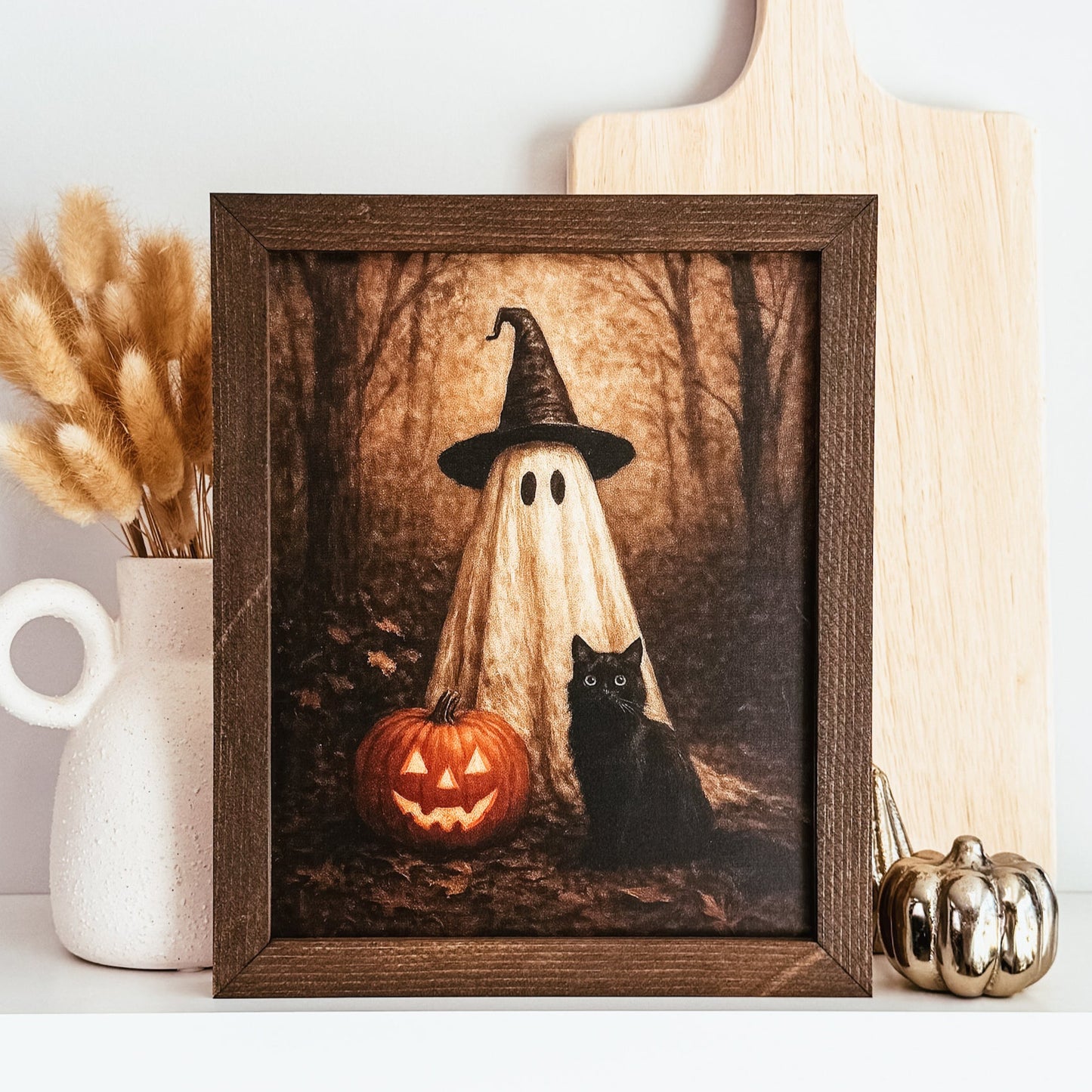 Witchy Ghost Vintage Inspired Sign