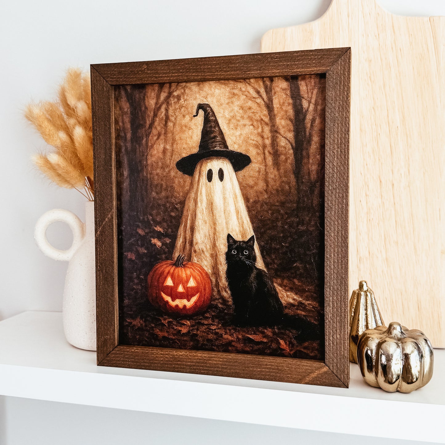Witchy Ghost Vintage Inspired Sign