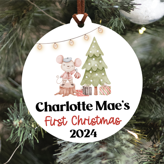 Baby's First Christmas Ornament | Woodland Collection