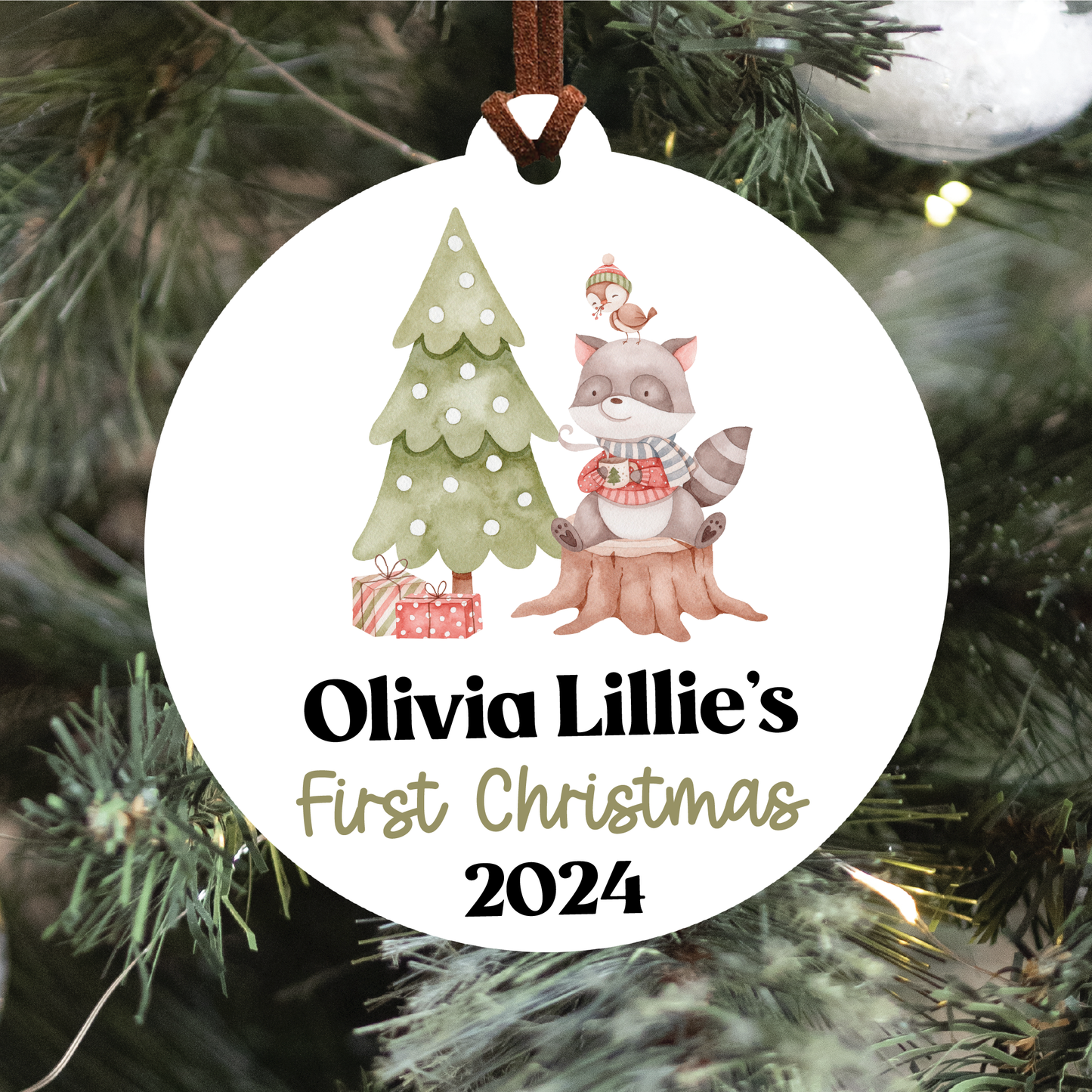 Baby's First Christmas Ornament | Woodland Collection