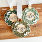 Greenery Wreath Christmas Ornament or Stocking Name Tag