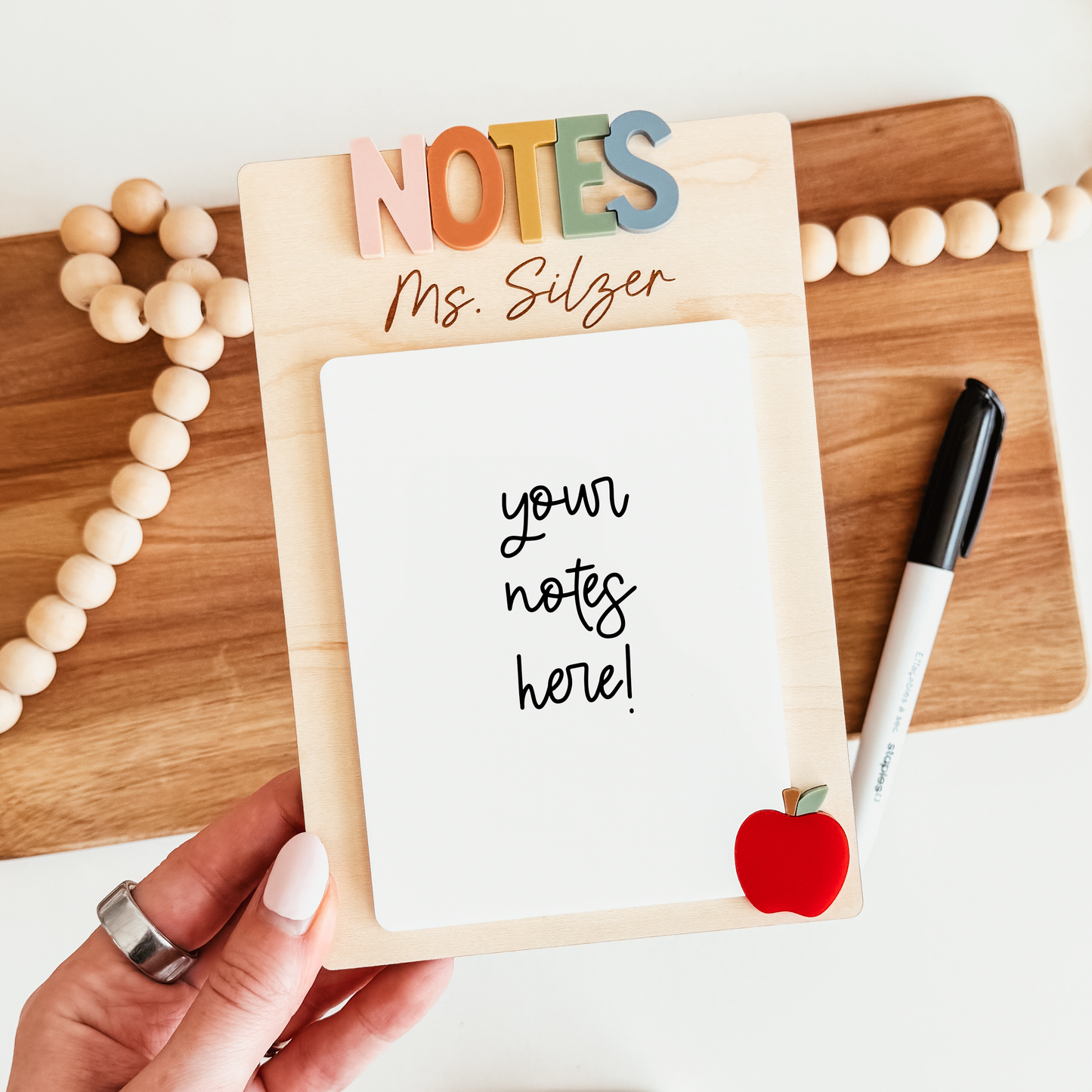 Personalized Dry Erase Teacher Notepad