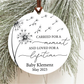 Carried For A Moment And Loved For A Lifetime Dandelion Ornament