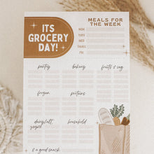 Load image into Gallery viewer, Grocery Day Notepad